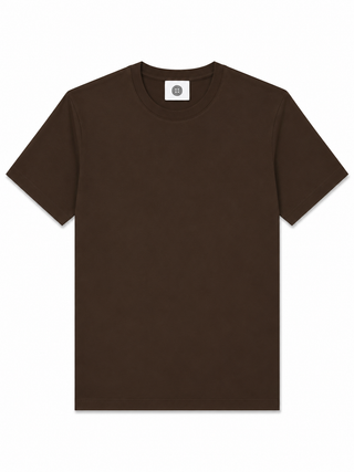 Chocolate Classic Cotton Crew Neck T-Shirt