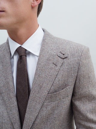 Glen Check Shooting Jacket – Baby Alpaca