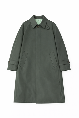 Dark Green  Water-Resistant Raincoat