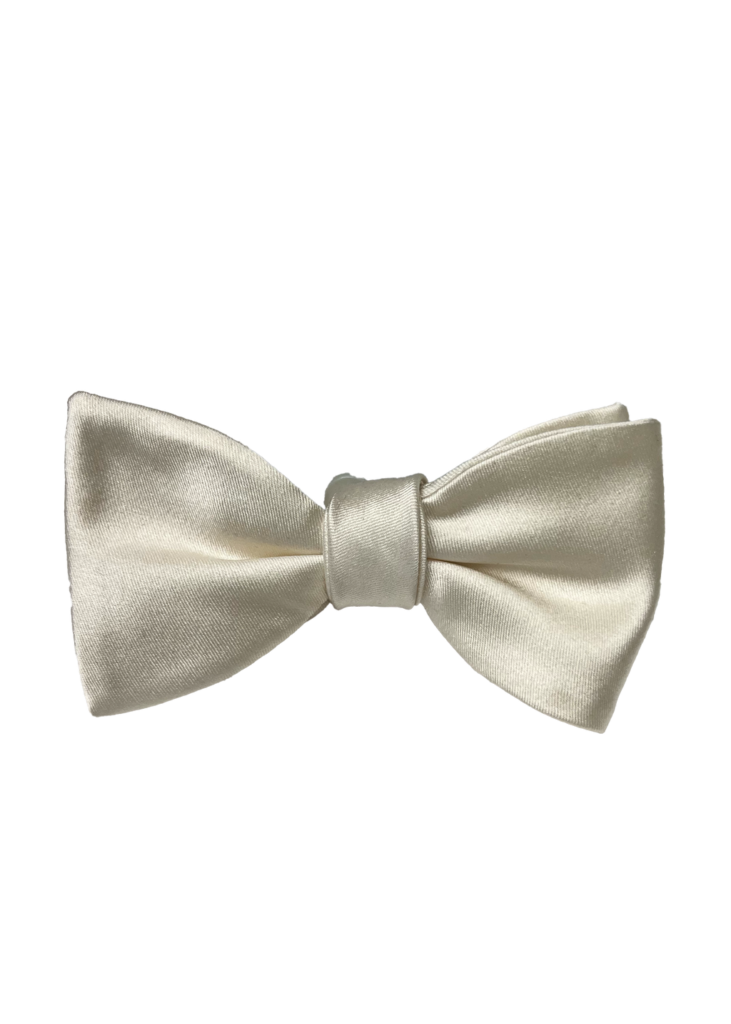 Ivory Silk Bow Tie