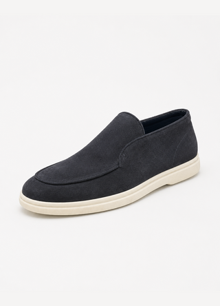 Mid Top Suede Slip-On Loafer – Midnight Blue