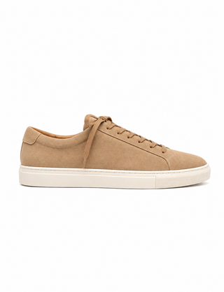 Low-Top Suede Sneaker - Sand