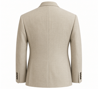 Stone Linen-Blend Jacket