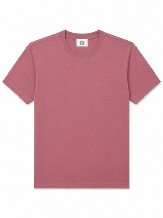 Dark Dusk Rose Classic Cotton Crew Neck T-Shirt