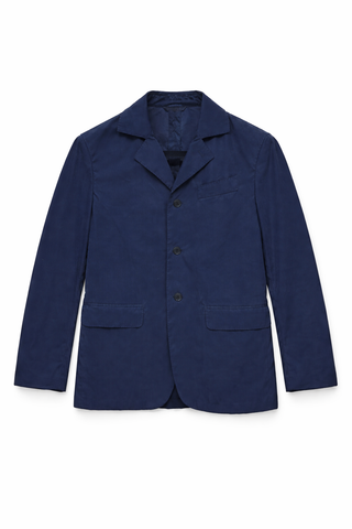 Blue blazer on a white background