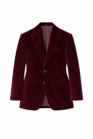 Burgundy Velvet Dinner Jacket